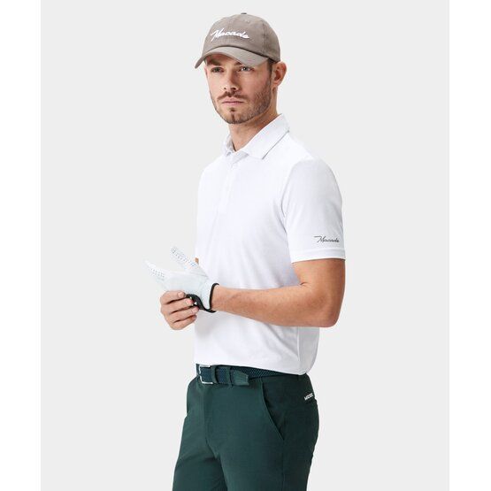 Macade Golf TX Tour Shirt Halbarm Polo weiß von Macade Golf