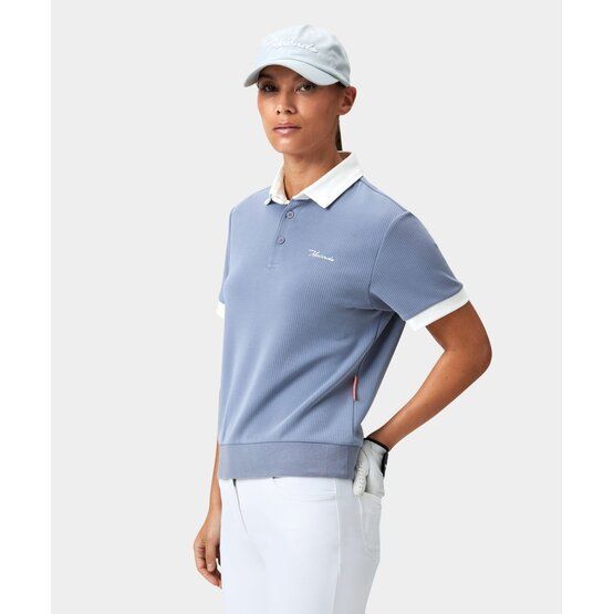 Macade Golf Tech Range Polo Shirt Halbarm grau von Macade Golf