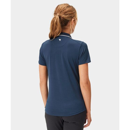 Macade Golf Tech Zip Shirt Halbarm Polo navy von Macade Golf