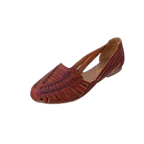 Sandalen Frauen Huarache Sandale Bunte Leder Mexikanischen Stil Farbe Shedron 2167, Shedron, 38 EU von Macarena Collection