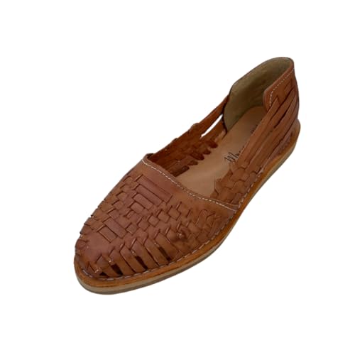 Huarache-Sandalen für Damen, buntes Leder, mexikanischer Stil, Farbe: Shedron Erica, Shedron, 38 EU von Macarena Collection