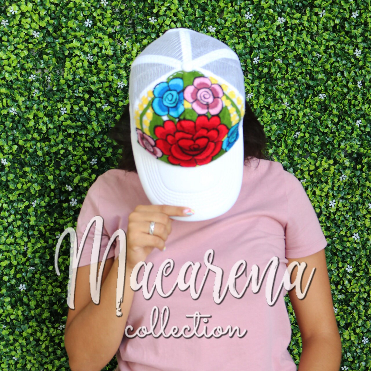 Blumen Bestickter Hut ~ Baseball Cap Frauen Hand Bestickt Chiapas Vintage Stil Boho Geschenke von MacarenaCollection