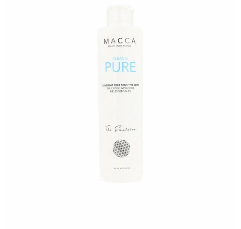Macca Gesichts-Reinigungsmilch Clean & Pure Cleansing Milk Sensitive Skins 200ml von Macca