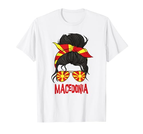 Mazedonien für Mädchen, mazedonische Flagge für Frauen, Mazedonien T-Shirt von Macedonia for Girls and Women