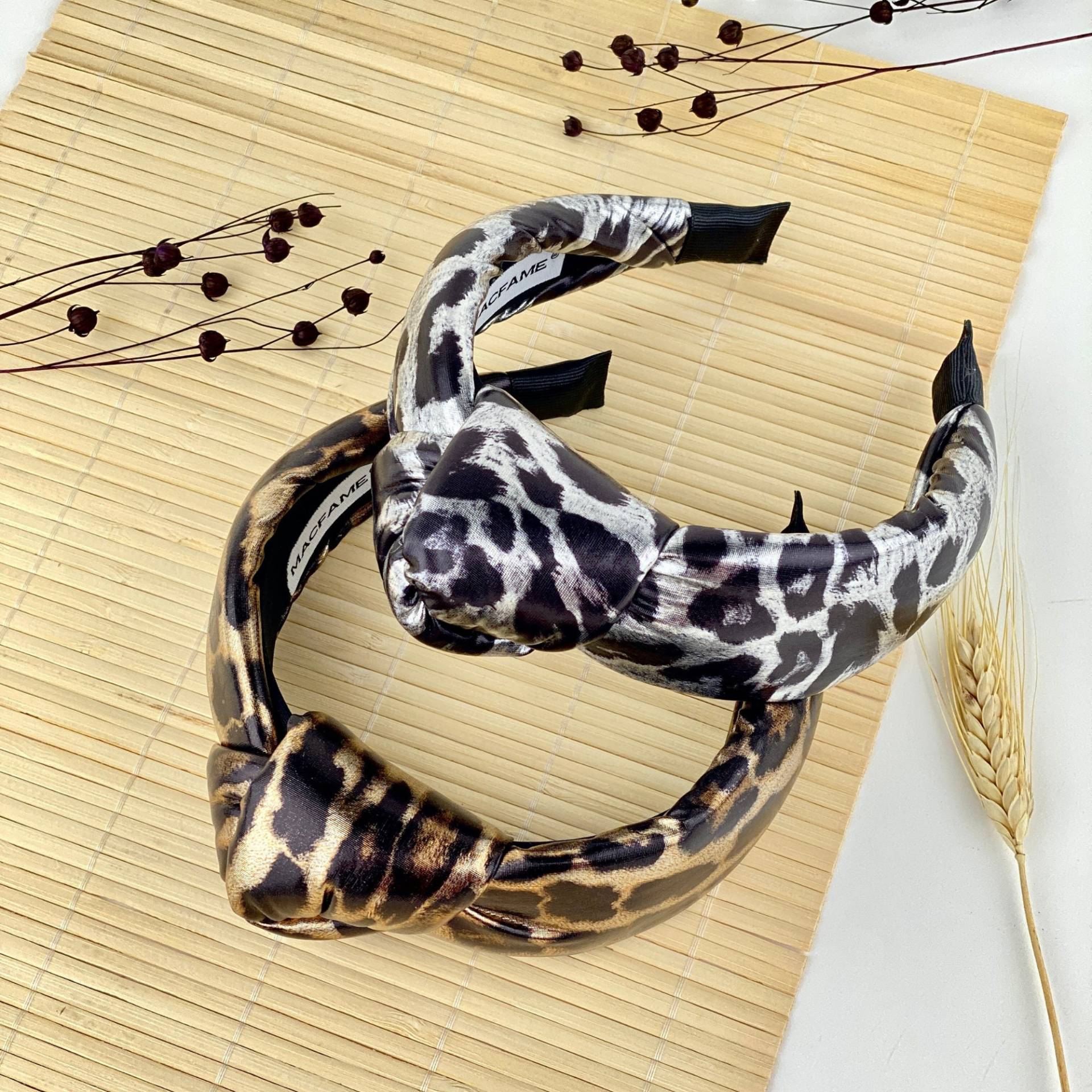 Leopard Stirnband Für Frauen | Geknotetes Schönes Geschenk von MacfameDesigns