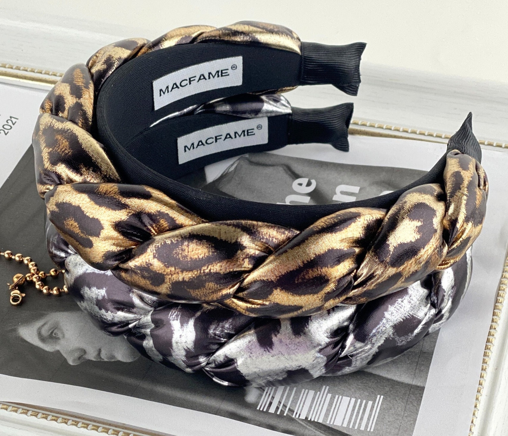 Leopard Stirnband Für Frauen | Glänzendes Schönes Geschenk von MacfameDesigns