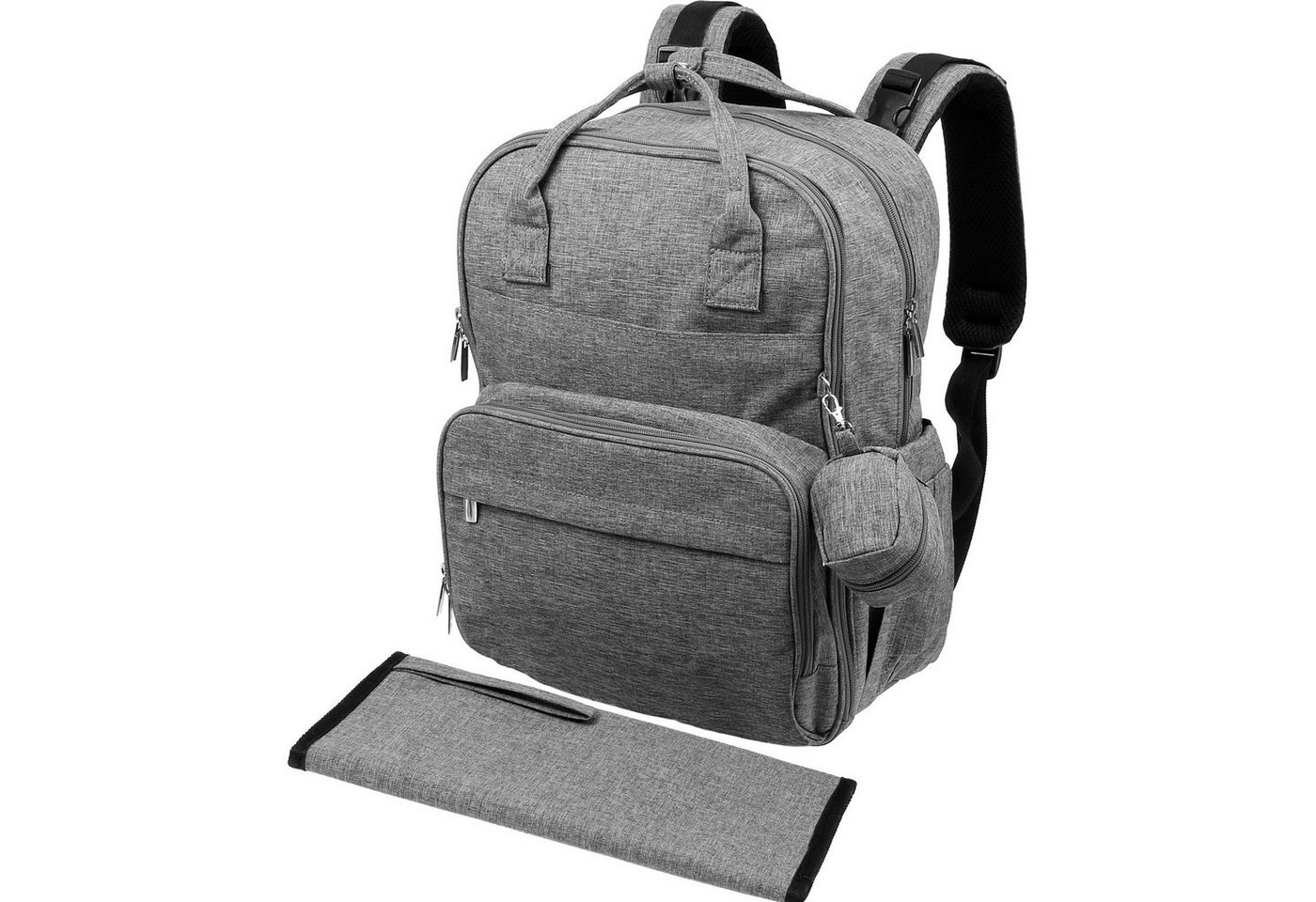 Mach1 Wickelrucksack Wickelrucksack Baby Wickeltasche Großer Stauraum, die Tasche kann am Kinderwagen angehängt werden, gepolsterte Rückseite und Schultergurte, Windelbeutel Wickeltasche Rucksack von Mach1