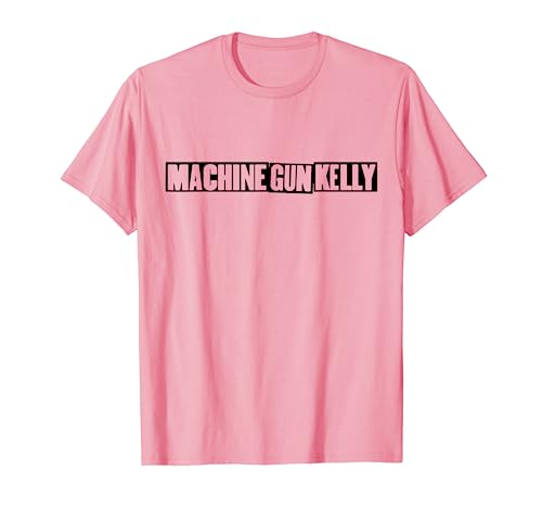 Machine Gun Kelly Offizielles T-Shirt Rosa Ärmellos Klassisch Unisex Erwachsene und Kinder Klein von Machine Gun Kelly