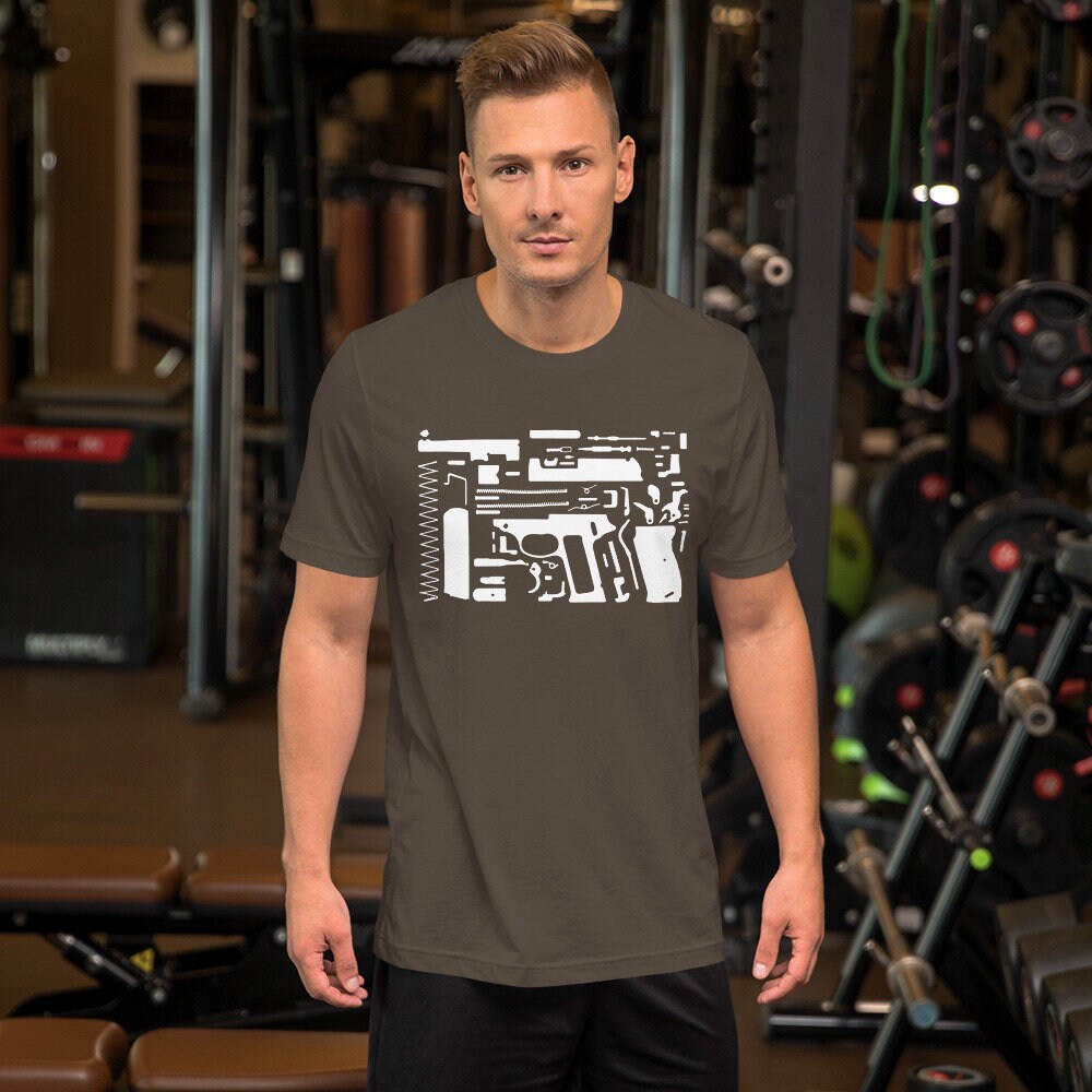 Deutsche P38 Pistole Explodierte T-Shirt Deutsche P38 Pistole Explodierte T-Shirt von MachineGunMikeShop