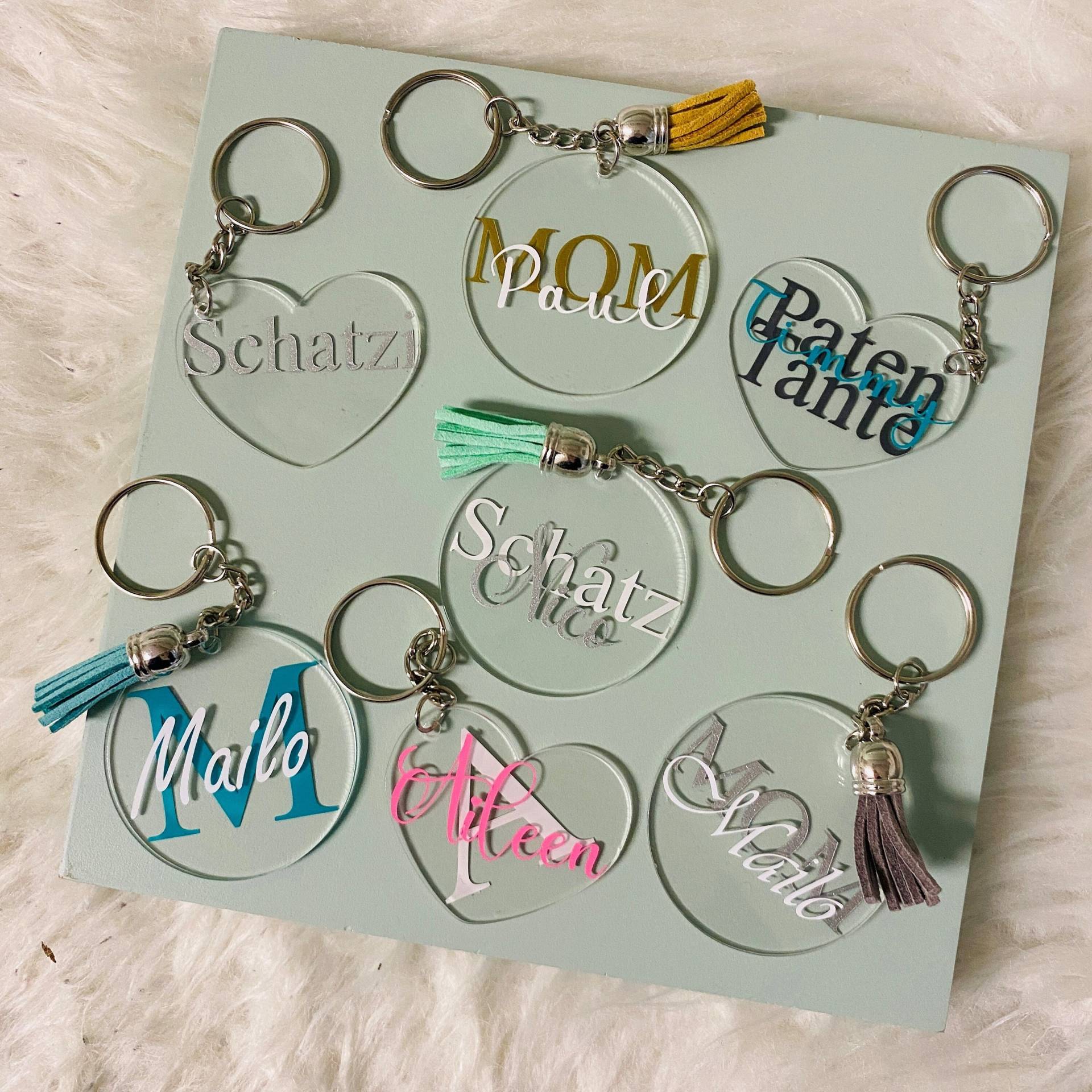 Schlüsselanhänger - Personalisierbar Acryl Schlüsselanhänger - Personalisierbar Acryl von MachsDirSelbst