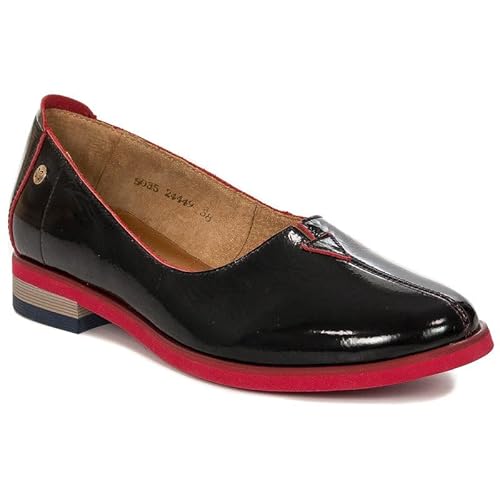 Halbschuhe Mattia 05035-20-00-5 Schwarz+Rand Rot, rot red, 37 EU von Maciejka