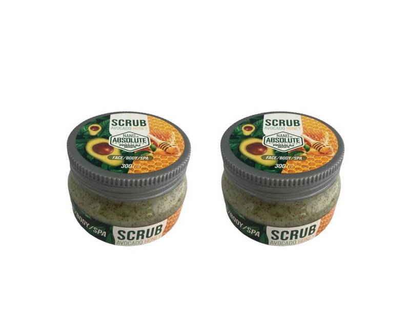 Maciter Kozmetik Gesichtspeeling 2er Pack Nano Absolute Face & Body Scrub Mask Avocado Honey 300ml, 2-tlg. von Maciter Kozmetik
