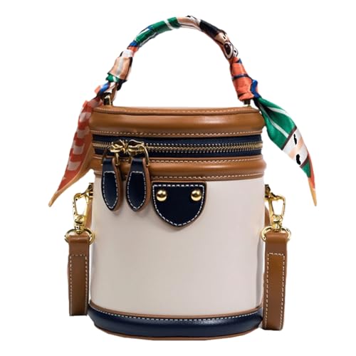 Bucket Purses for Women - PU Leather Purse Shoulder Bag with Double Zipper | Stylish Waterproof Pouch for Mobile Phone Wallet Cards Keys Tissues Bucket Purses for Women - PU Leather Purse Shoulder Bag with Double Zipper | Stylish Waterproof Pouch for Mobile Phone Wallet Cards Keys Tissues von Maciun