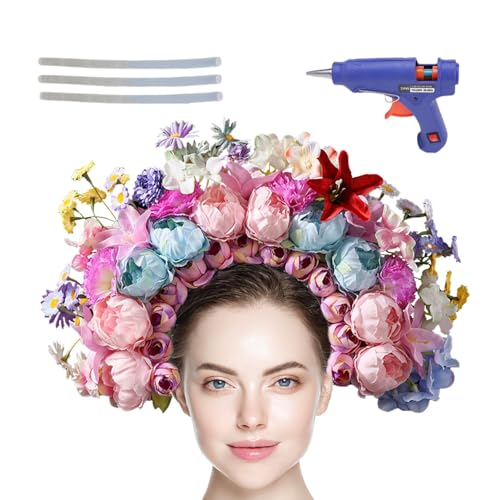 Maciun Blumenkronen-Stirnband – Hochzeits-Haarreifen – Blumenkrone für Frauen und Mädchen, Blumen-Haarbänder-Bastel-Set, Braut, Brautjungfer, Hochzeitskopfschmuck Maciun Blumenkronen-Stirnband – Hochzeits-Haarreifen – Blumenkrone für Frauen und Mädchen, Blumen-Haarbänder-Bastel-Set, Braut, Brautjungfer, Hochzeitskopfschmuck von Maciun