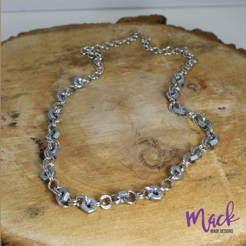 Hex Nuss Kette 20" Upcycled Hex Nuss Kette 20" Upcycled von MackMadeDesigns