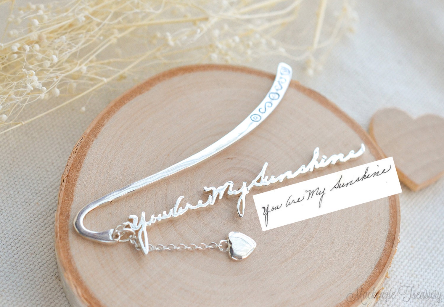 Benutzerdefinierte Handschreiben Lesezeichen - Memorial Signatur Geschenk Für Buchliebhaber Mutter Weihnachtsgeschenk von MackenzieTreasury