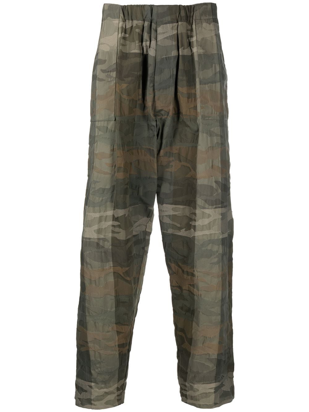 Mackintosh Captain Hose mit Camouflage-Print - Grün von Mackintosh