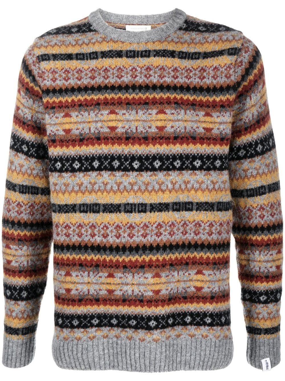 Mackintosh Impulse Pullover mit Fair-Isle-Muster - Grau von Mackintosh