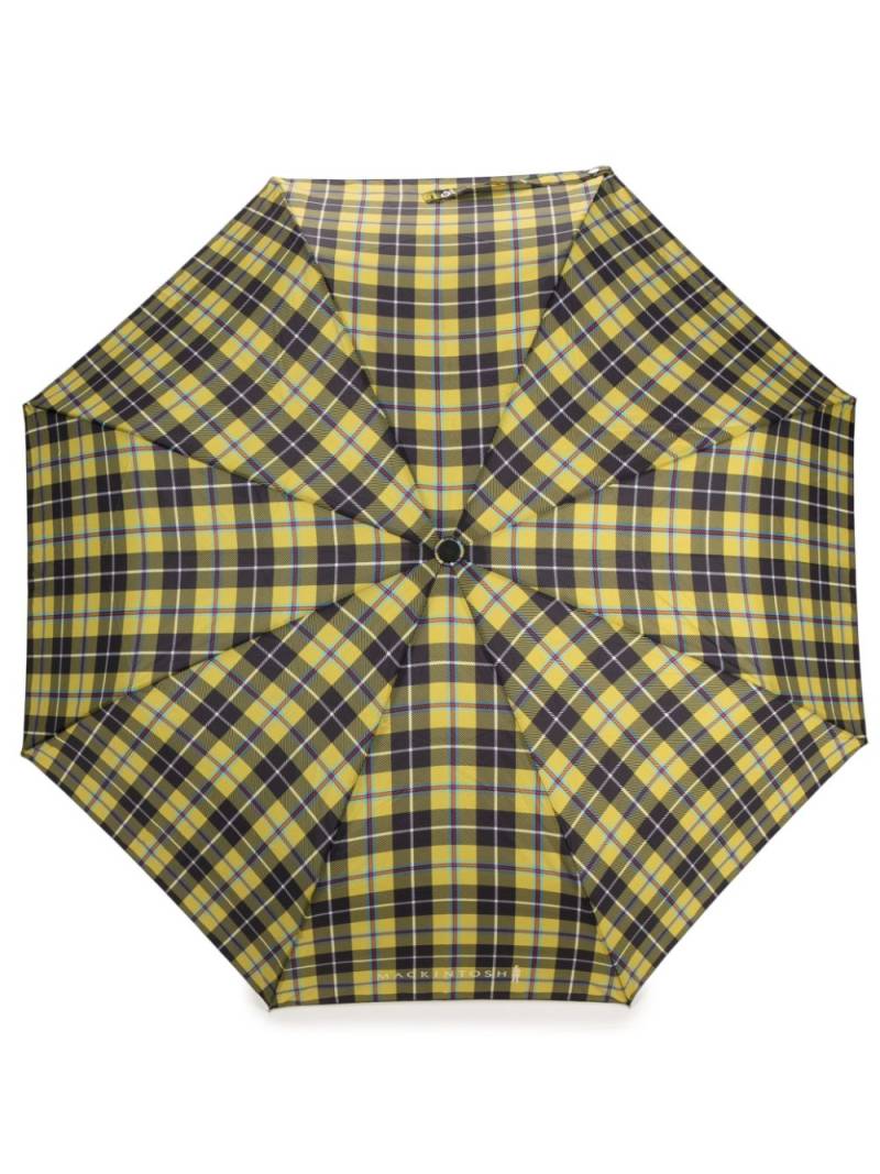 Mackintosh Karierter Ayr Automatik-Regenschirm - Grün von Mackintosh