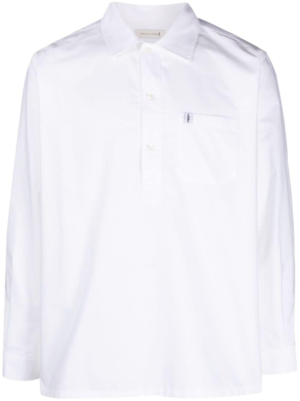 Mackintosh Hemd im Military-Look - Weiß von Mackintosh