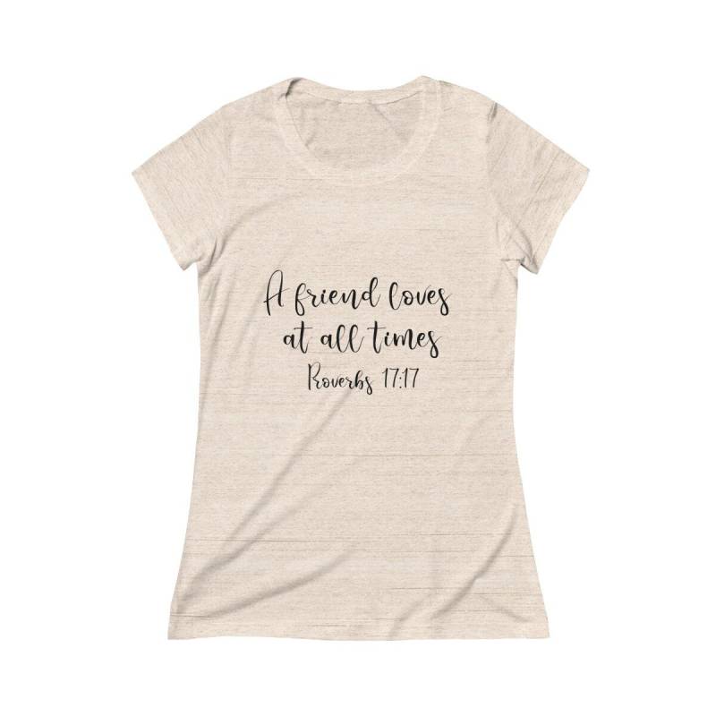 Damen Kurzarm T-Shirt | Sprüche Vers 1717 Damenbekleidung Bibel-Zitat-T-Shirt von MacksMerch