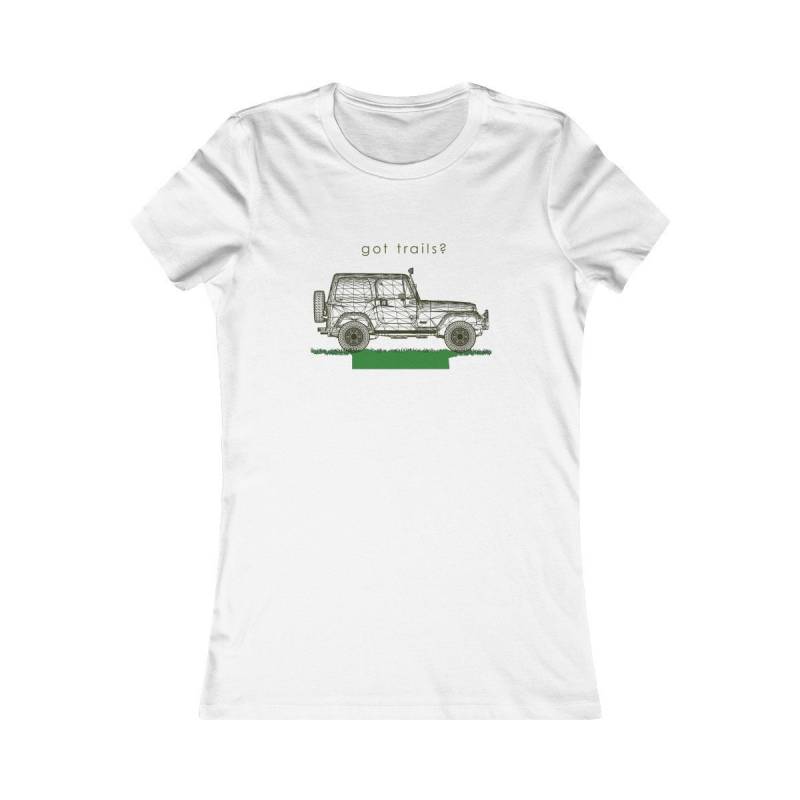 Got Spuren Frauen Jeep Grafik T-Shirt Schmal Geschnittenes Baumwoll-Shirt von MacksMerch