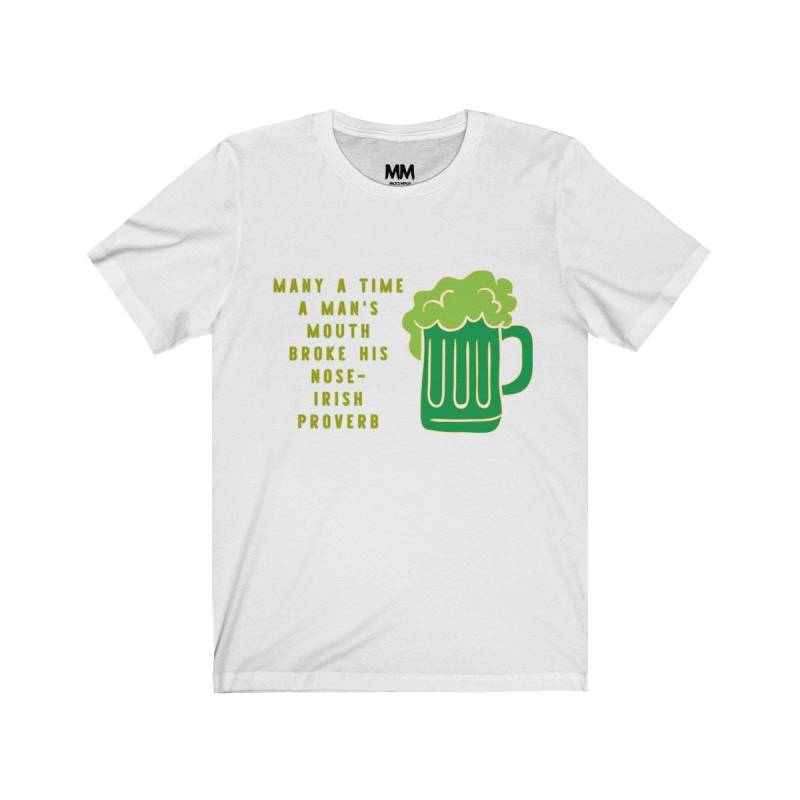 Herren T-Shirt - Hat Viele Male Mund Des Mannes Brach Sich Die Nase St. Patricks Day von MacksMerch