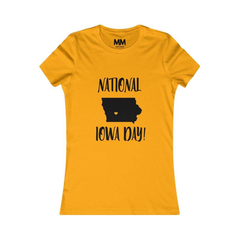 Nationalen Iowa Tag | Lieblings-T-Shirt Damen von MacksMerch