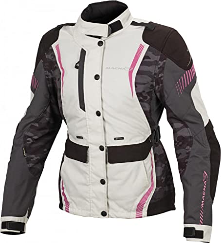 Macna Beryl 2L Damen Motorradjacke grau-pink S - Motorradjacke von Macna