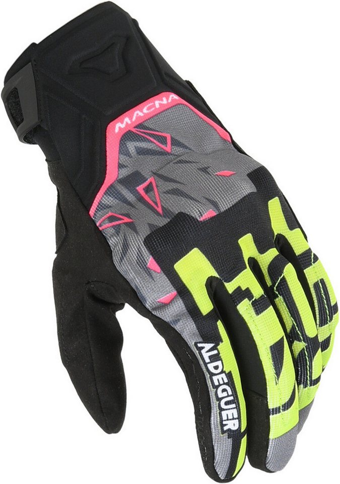 Macna Motorradhandschuhe Recon 2.0 Neon Motorrad Handschuhe kurze Stulpe von Macna