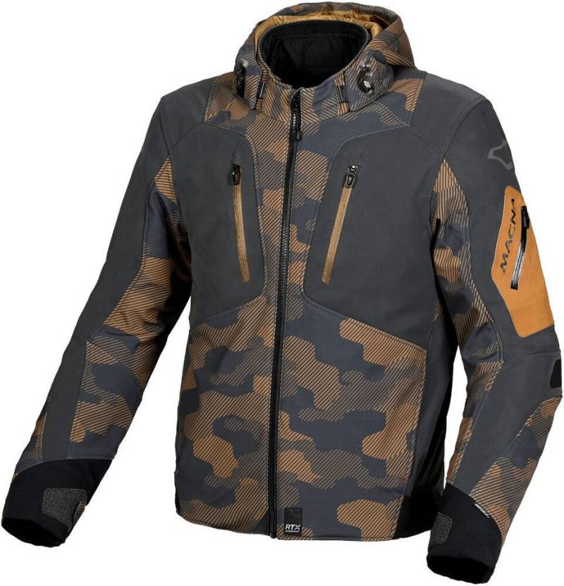 Macna Motorradjacke Angle Camo wasserdichte Motorrad Textiljacke herausnehmbares Innenfutter,wasserdicht,herausnehmbare Membrane von Macna