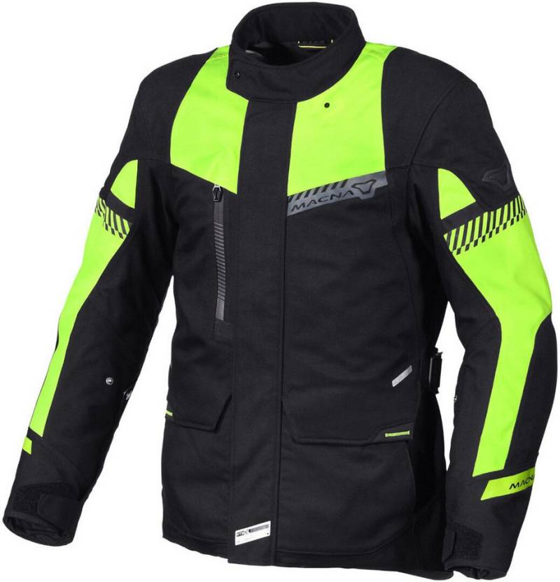 Macna Motorradjacke Aspire wasserdichte Motorrad Textiljacke herausnehmbares Innenfutter von Macna