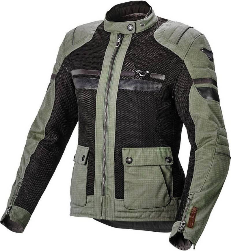 Macna Motorradjacke Fluent Damen Motorrad Textiljacke Atmungsaktiv protektoren reflektierende von Macna