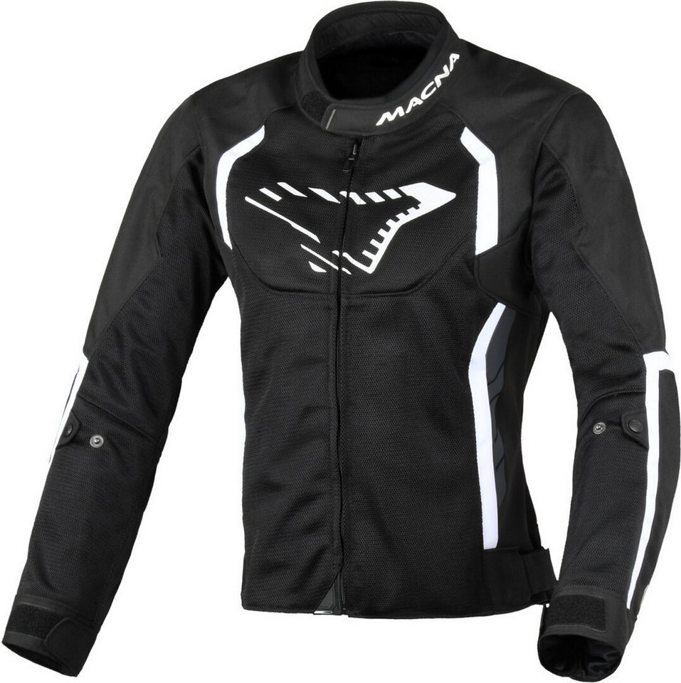 Macna Motorradjacke Grisca Damen Motorrad Textiljacke (mit Handschuhen) Atmungsaktiv protektoren reißverschluss von Macna
