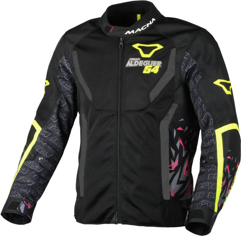 Macna Motorradjacke Grisco Aldequer Motorrad Textiljacke Ellenbogenprotektoren enthalten,Schulterprotektoren enthalten von Macna