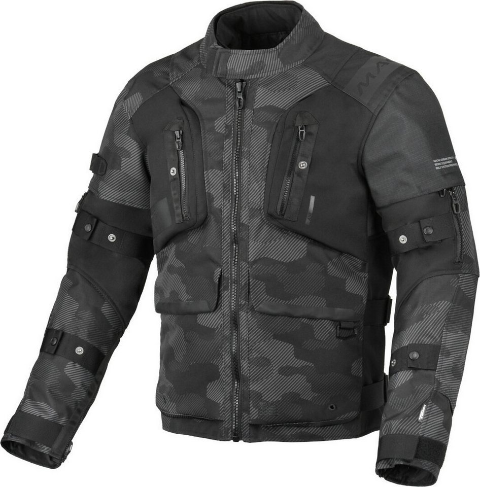 Macna Motorradjacke Higera Camo wasserdichte Motorrad Textiljacke herausnehmbares Innenfutter von Macna
