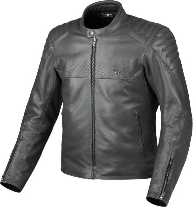 Macna Motorradjacke Lance 2.0 perforierte Motorrad Lederjacke perforiert,herausnehmbares Innenfutter von Macna