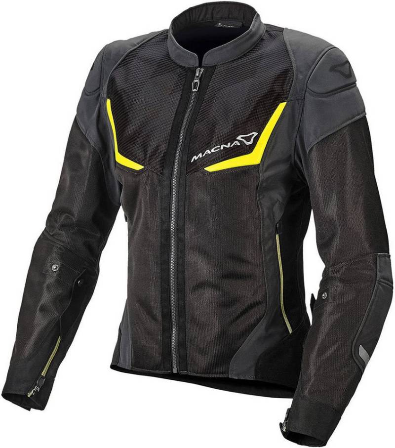 Macna Motorradjacke Orcano NightEye Damen Motorrad Textiljacke von Macna