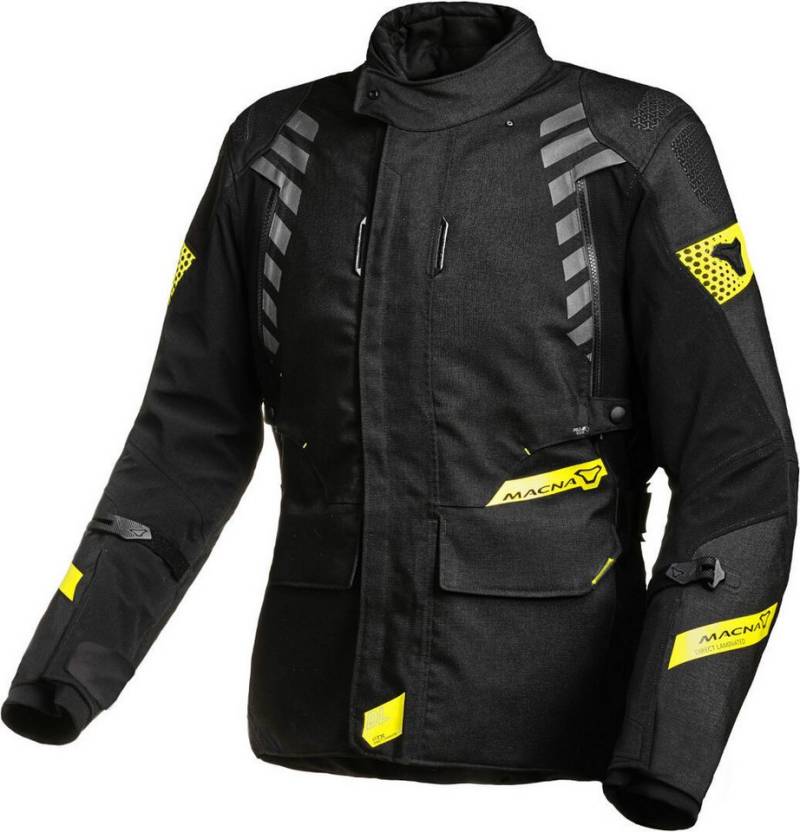 Macna Regenjacke Ultimax wasserdichte Damen Motorrad Textiljacke (wasserdicht) Wasserdicht protektoren reflektierende reißverschluss wasserdichte von Macna