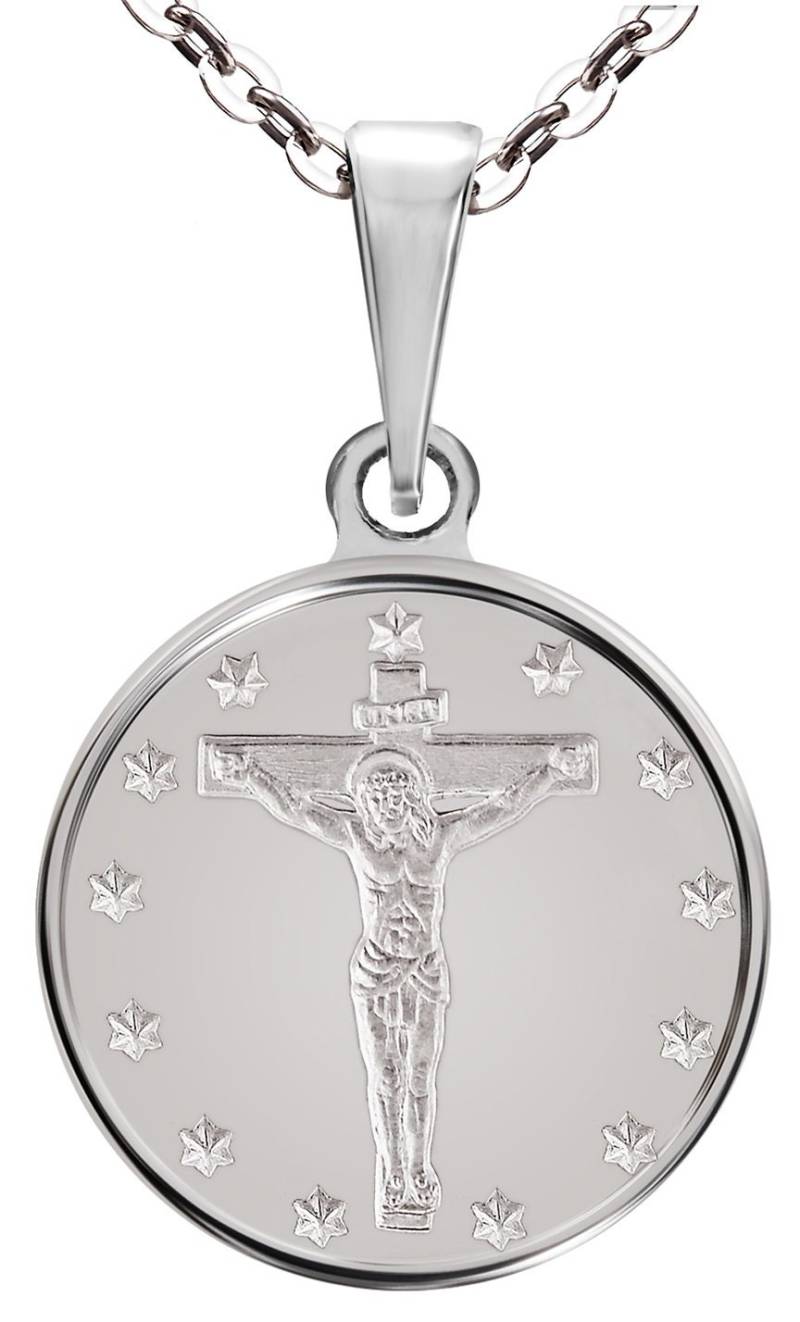 Kreuzigung Von Jesus Feinsilber Medaille Anhänger Halskette 0, 5 Unzen 16 Mm Kreuzigung Von Jesus Feinsilber Medaille Anhänger Halskette 0, 5 Unzen 16 Mm von MacoinsGold