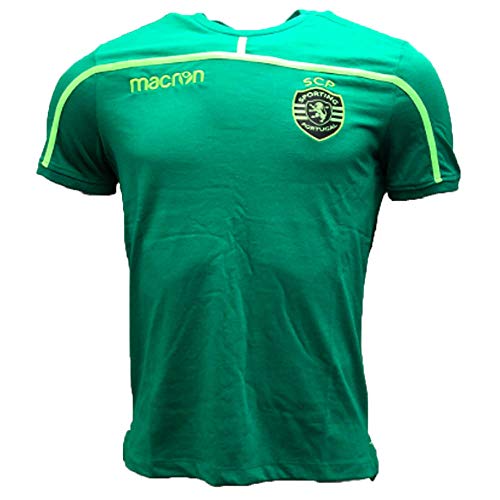 Macron 2018-2019 Sporting Lisbon Cotton T-Shirt (Green) von Macron