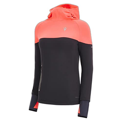 Macron Damen Run FCC Haze 3D Stretch Water Resist HDY Woman Mgry/Ncor Regenjacke, grau, M von Macron