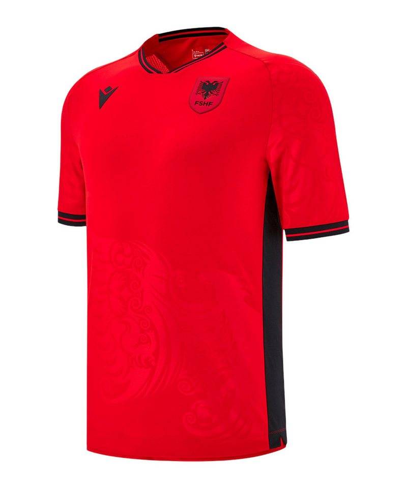 Macron Fußballtrikot Macron Albanien Trikot Home 2025 Kurzarm-Trikots Teamsport von Macron