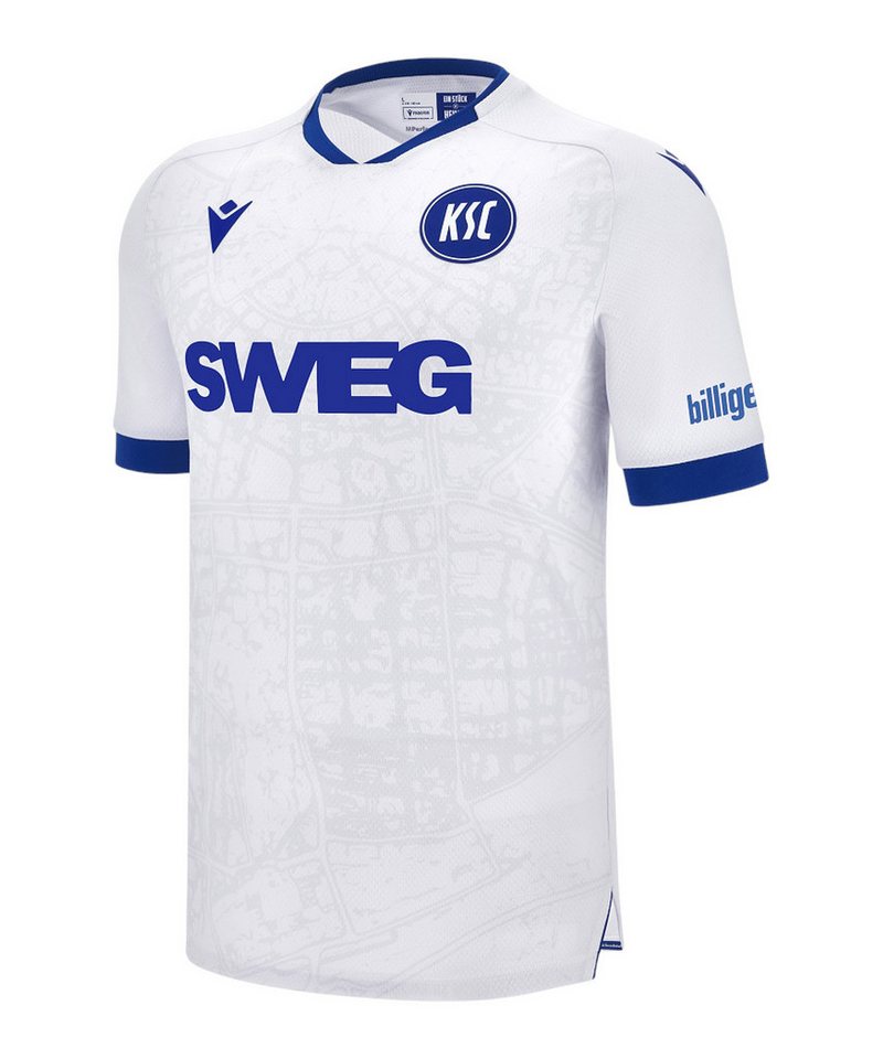 Macron Fußballtrikot Macron Karlsruher SC Trikot Away 2025/2026 Weiß 2. Bundesliga von Macron