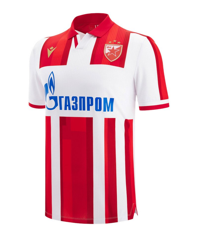Macron Fußballtrikot Macron er Stern Belgrad Trikot Home 2025/2026 Weiß Teamsport von Macron