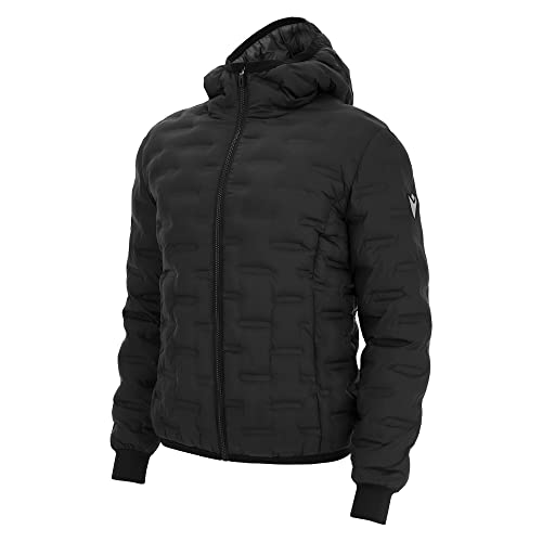 Macron Herren Athleisure FCC Zermatt Hd Hooded Padded Jacket Blk Man Jacke, Schwarz, S von Macron