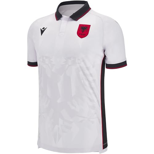 Macron Replicas - Trikots - Nationalteams Albanien Away Trikot 2023 Kids Weiss JS (128) von Macron