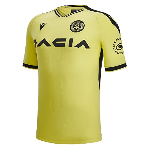 Macron Unisex Trikot Away Udinese Fußball 2022/23, Gelb, M von Macron