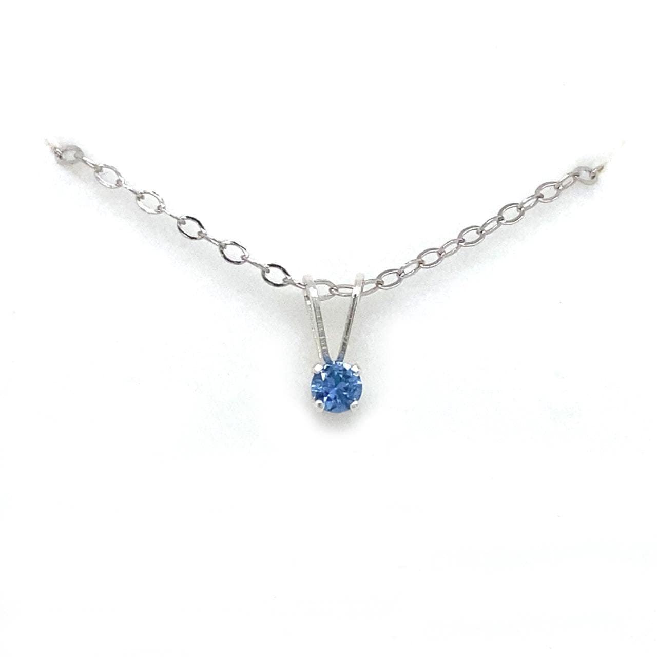 sterling Silber Montana Yogo Saphir Anhänger Halskette .10Ct sterling Silber Montana Yogo Saphir Anhänger Halskette .10Ct von Macsgems