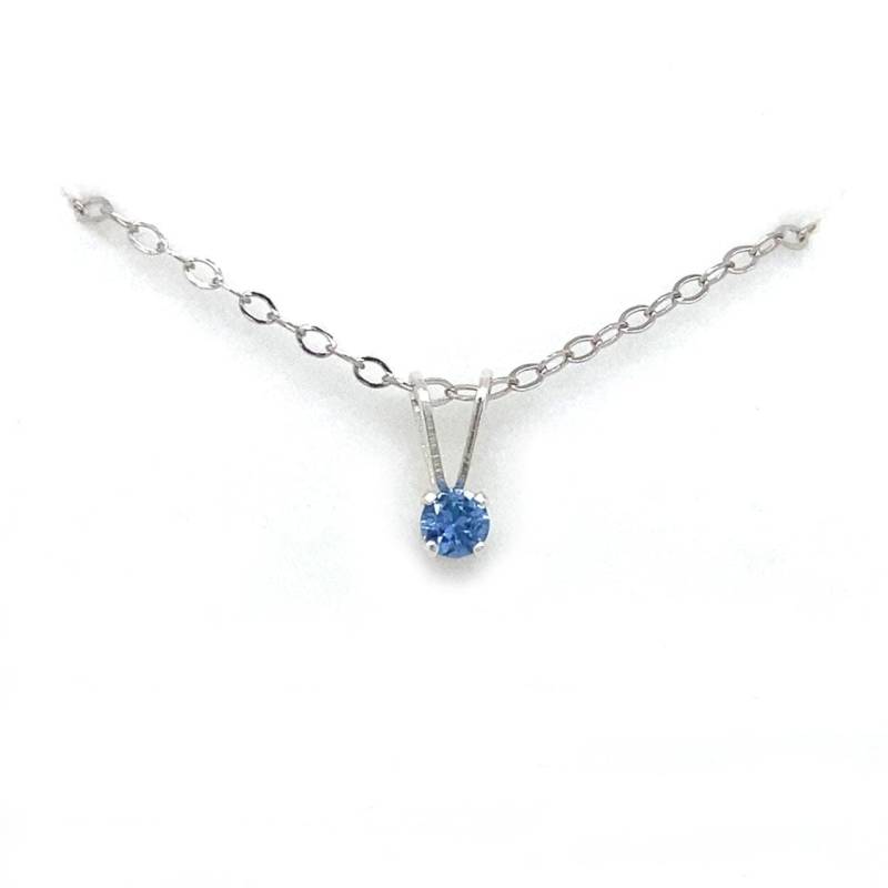 sterling Silber Montana Yogo Saphir Anhänger Halskette .10Ct von Macsgems